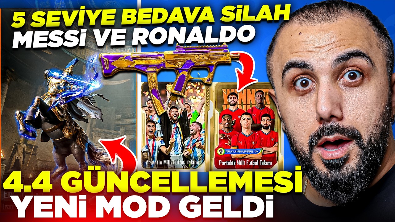 YENİ ROMA MODU GELDİ!! RONALDO VE MESSİ KARTI 😱 BEDAVA GELİŞTİRİLEBİLİR YENİ SİLAH | PUBG Mobile