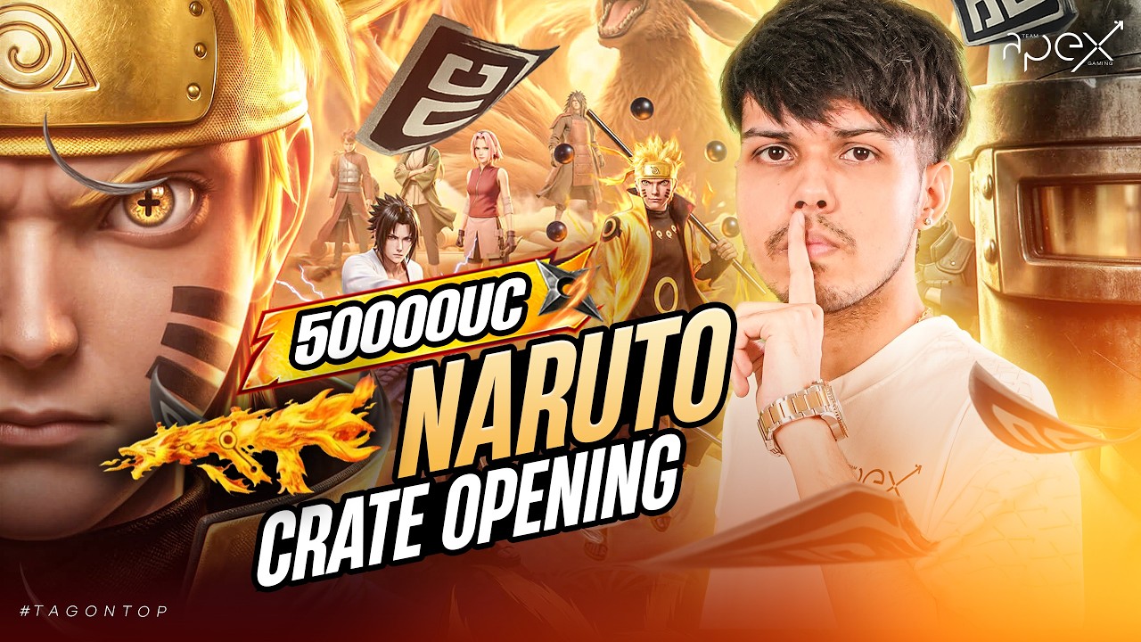 50K UC NARUTO CRATE OPENING WITH HARSH | TEAM APEX GAMING