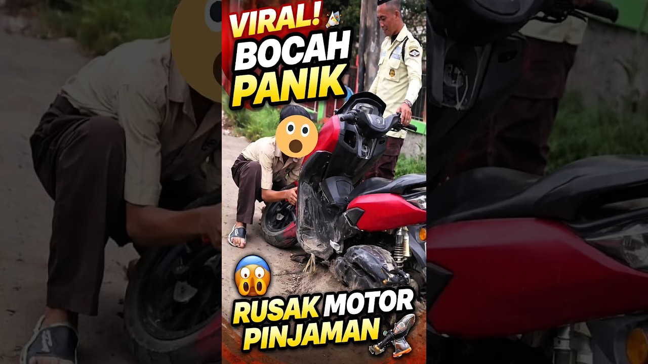 Motor Patah, Bocah Ini Coba Perbaiki Sendiri #feedshorts #facts #videoviral #infoviral #videounik