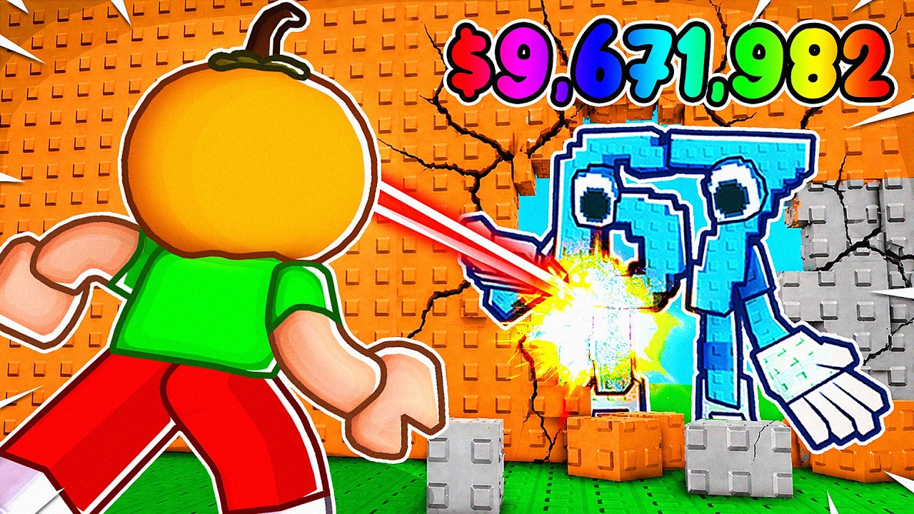 Gözümdeki Lazer ile 9,999,999 Duvar Parçalayıp Brainrot Aldım! 💥 | Roblox