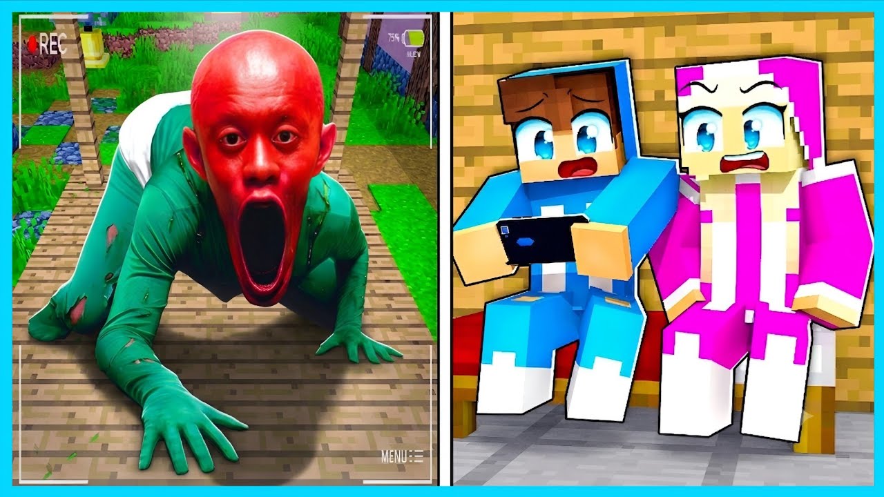 MIPAN & ZUZUZU LIHAT PENAMPAKAN ROBBI KENAPA NYAK DI CCTV DEPAN RUMAH MINECRAFT! SEREM BANGET