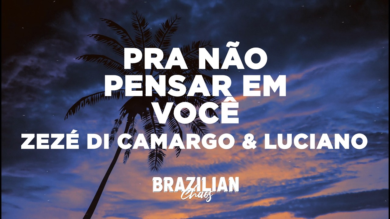 Zezé Di Camargo & Luciano - Pra Não Pensar em Você (Letra/Lyrics)