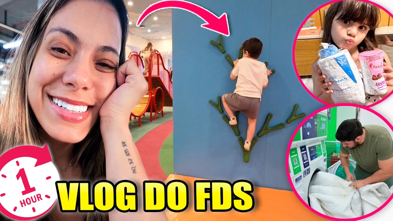 1 HORA de VLOG: Eles NÃO USAM MAIS TELAS DEPOIS DISSO! * Nosso FDS REAL | Kathy Castricini