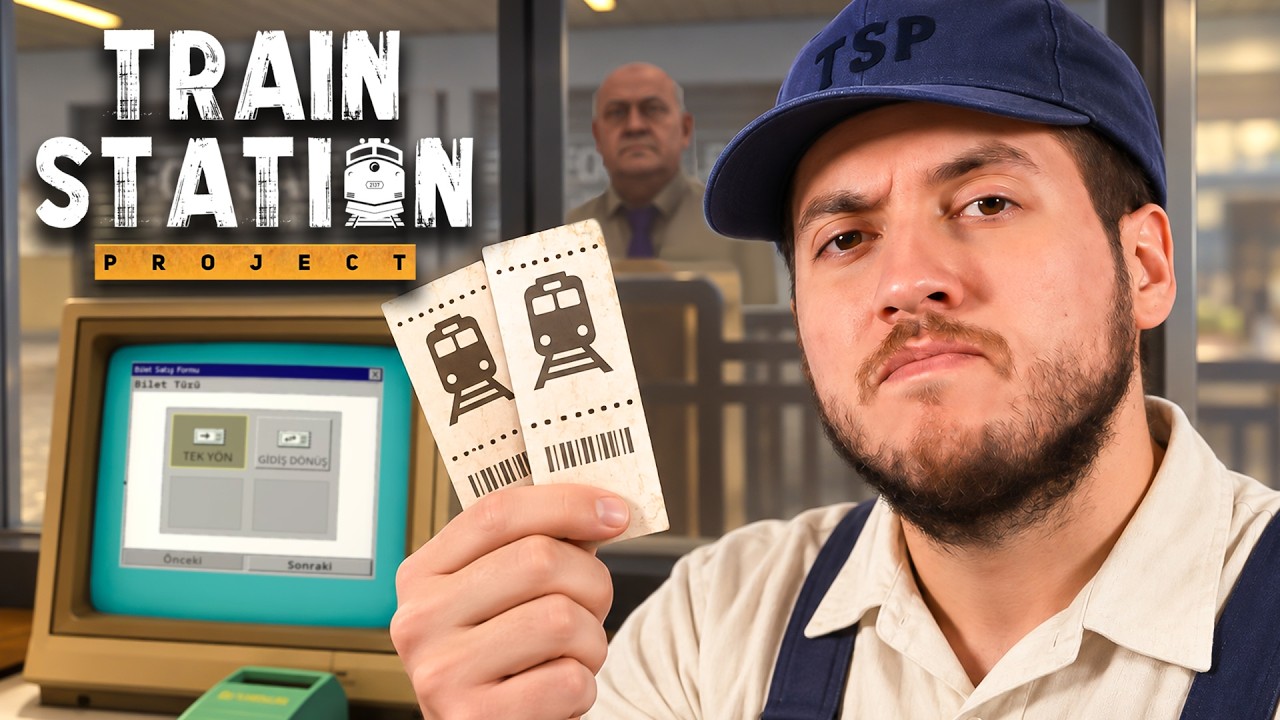 TREN İSTASYONUMUZU KURUYORUZ! | TRAIN STATION PROJECT | DEMO I