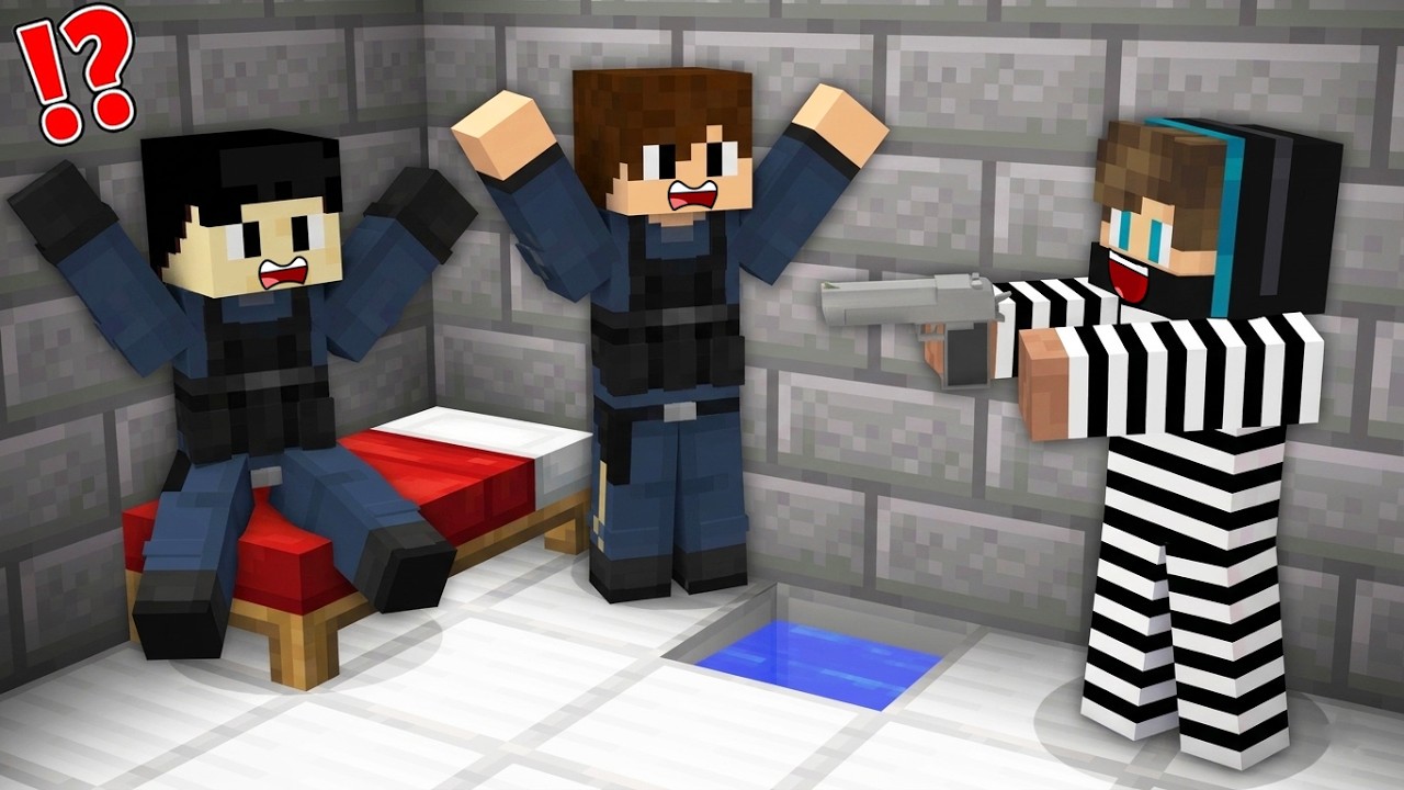 ماين كرافت لايف ستيل الحرامية #10 : سجنت الشرطة داخل بيتي الجديد !!؟ 😱🔥