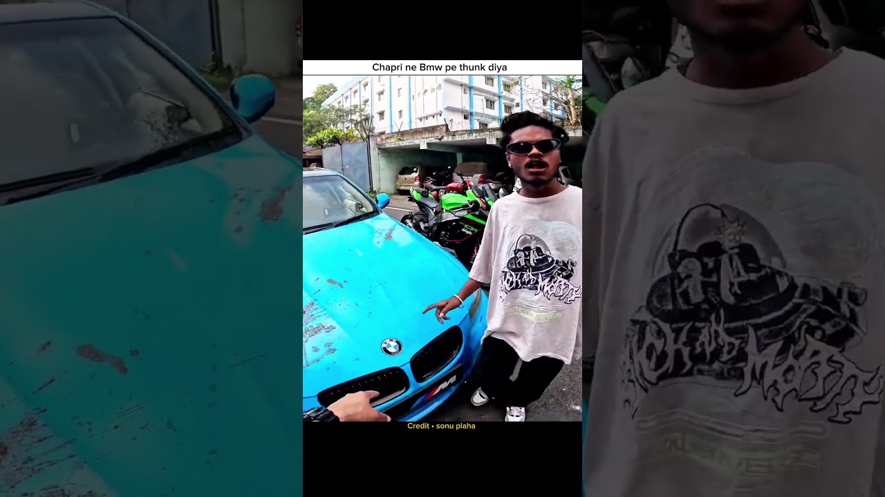 🤢 BMW ke sath aisa kaun karta hai? 😳 Chapri Viral Video #motovlog ##chapri #rider #shorts