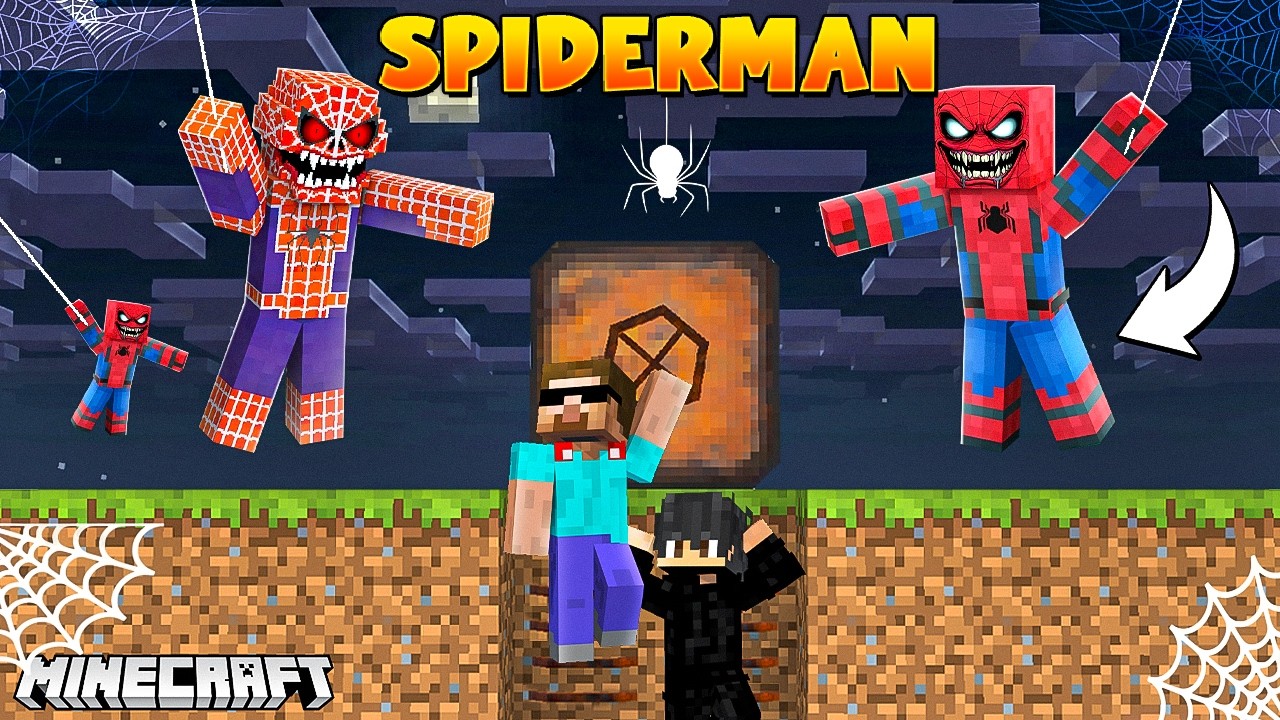 We Created BUNKER to Survive EVIL SPIDERMAN in Minecraft!