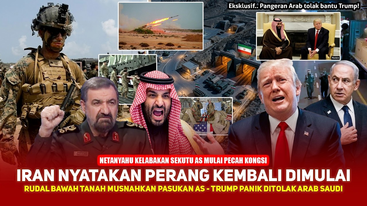 IRAN KIRIM PASUKAN AS KE NERAKA! Bom & Rudal dilumat, Raja Arab tegas tolak bantu Trump!