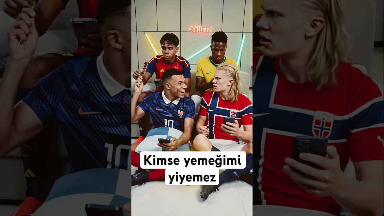 Haaland’ın Yemeğini Arakalayan Mbappé ve Kurnaz Haaland’ın Şaşırtan Yanıtı! 😂 🌾