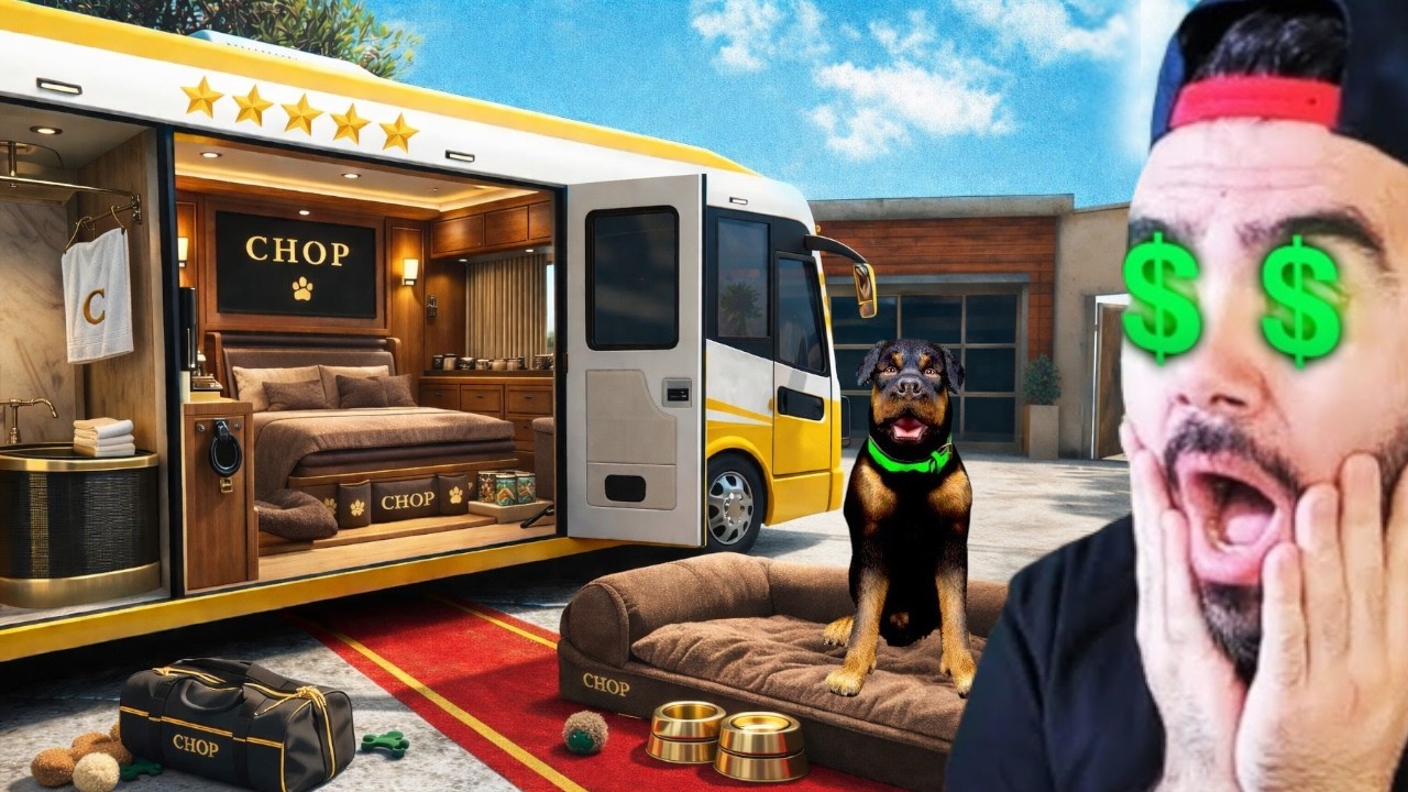 FRANKLIN OTOBÜSÜ CHOPUN YENI EVI YAPTI - GTA 5 MODS
