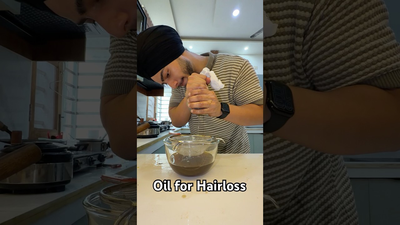 Mere Hairloss ko thik karne ke liye mene ghar pe Tel Bnaya 😱 | hair oil recipe #shorts #shortsfeed