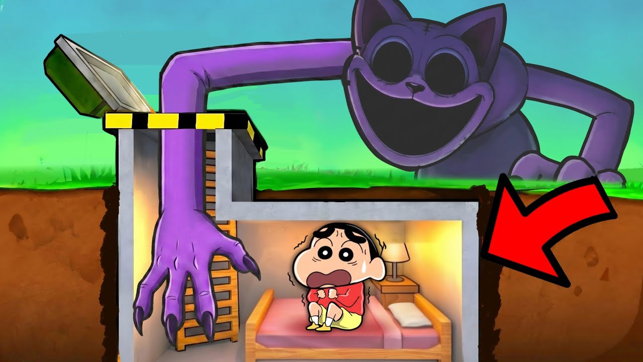 Shinchan Hiding 100 Hours in Bunker! 😱