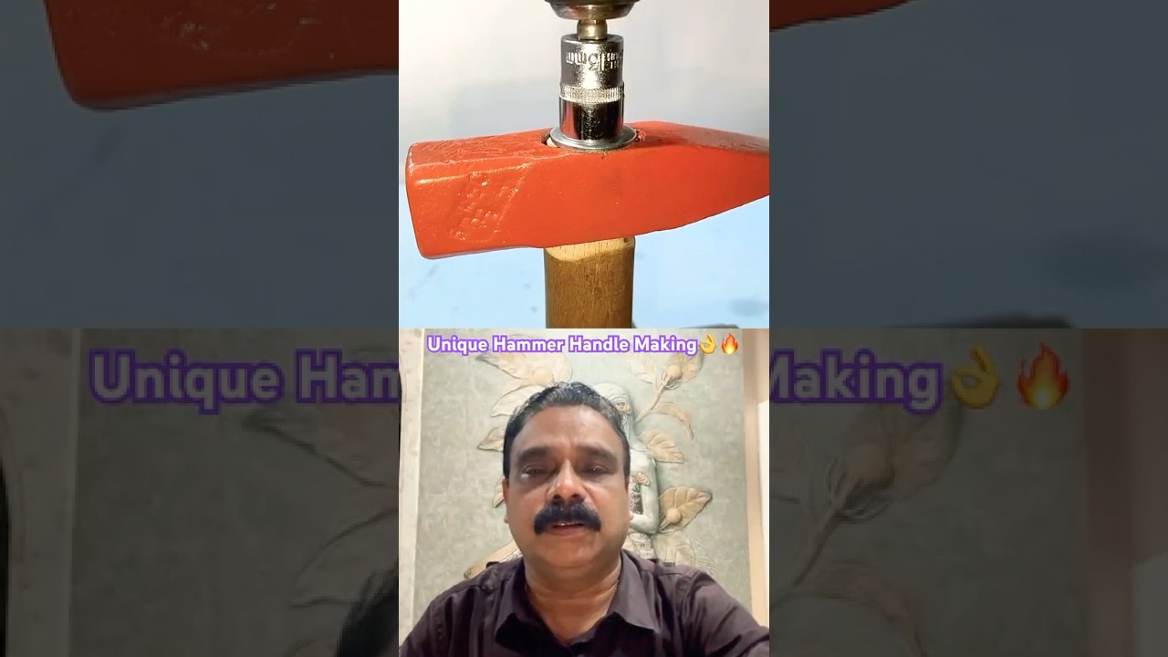 DIY💥Unique Hammer🔨Handle Making Tricks🔥that Work Extremely well #ytfeed #hammer