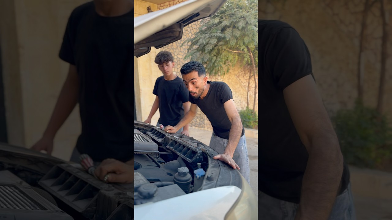 اغبى مصلح سيارات بالعالم🧑🔧😂 #shorts
