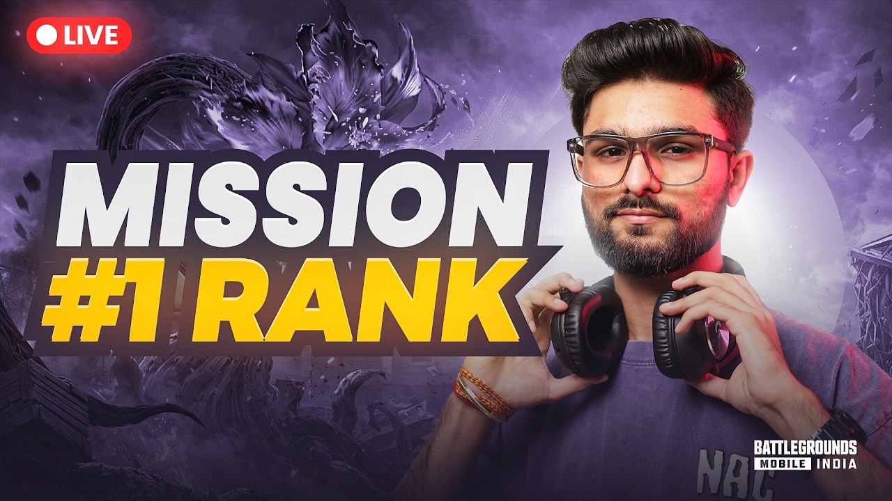 100 LEVEL DONE | CONQUEROR RANK PUSH TO #1 | BGMI LIVE