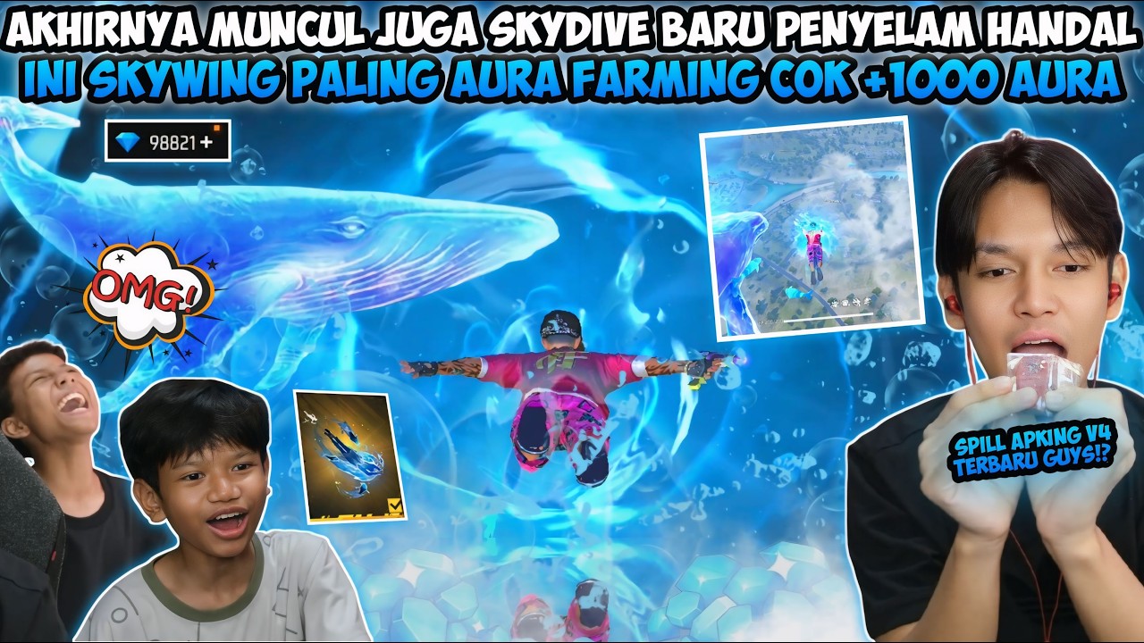 AKHIRNYA MUNCUL JUGA SKYDIVE TERBARU PENYELAM HANDAL! SKYWING PALING AURA FARMING COK +1000 AURA😱