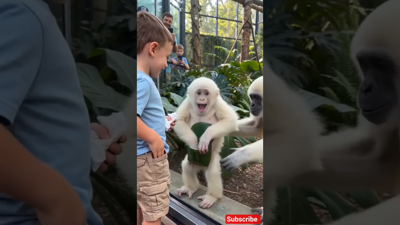 Toddler's Pocket Completely Fooled This Baby Gorilla! 🦍 😀 #funnyvideo #gorillafunnyvideo