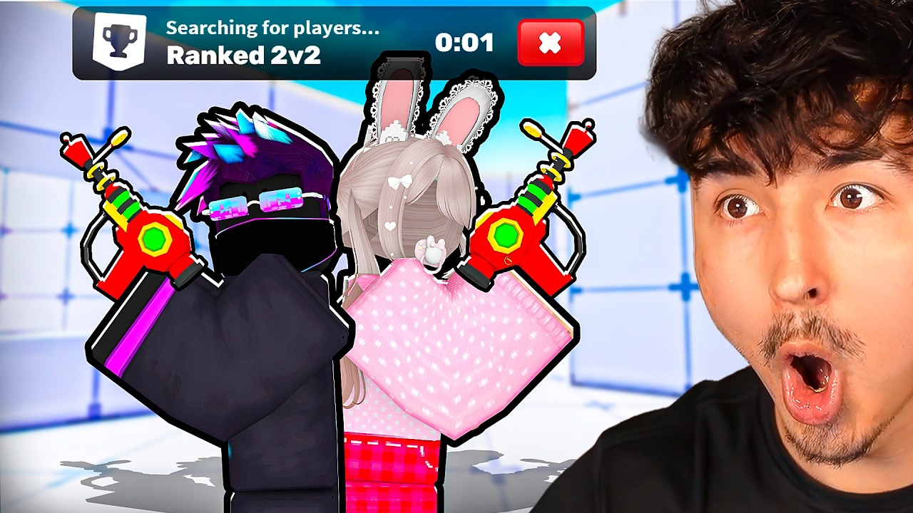 I played ranked with THE #1 GIRL in Roblox Rivals!