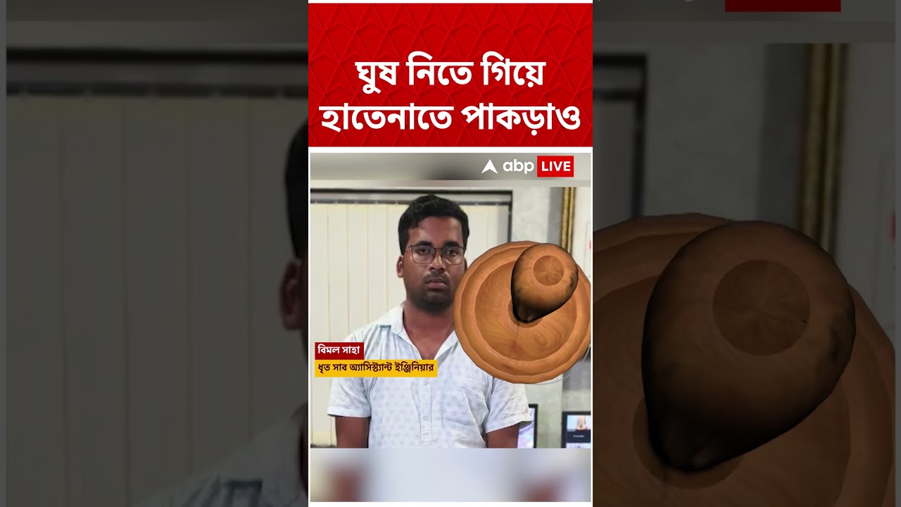 জামবনির BDO অফিস থেকে গ্রেফতার সাব অ্যাসিস্ট্যান্ট ইঞ্জিনিয়ার #shorts #abpananda #bjpgovernment