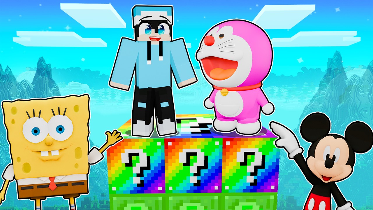 ماين كرافت لكن سافرنا لعالم الحظ !!؟ 🤪🤯