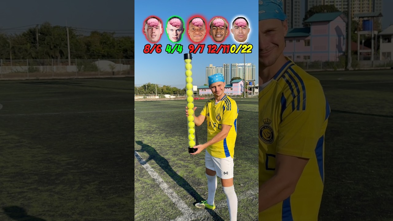 🧠🎾 AGILITY CHALLENGE I WHICH FOOTBALL PLAYER WILL BE THE SMARTEST!?