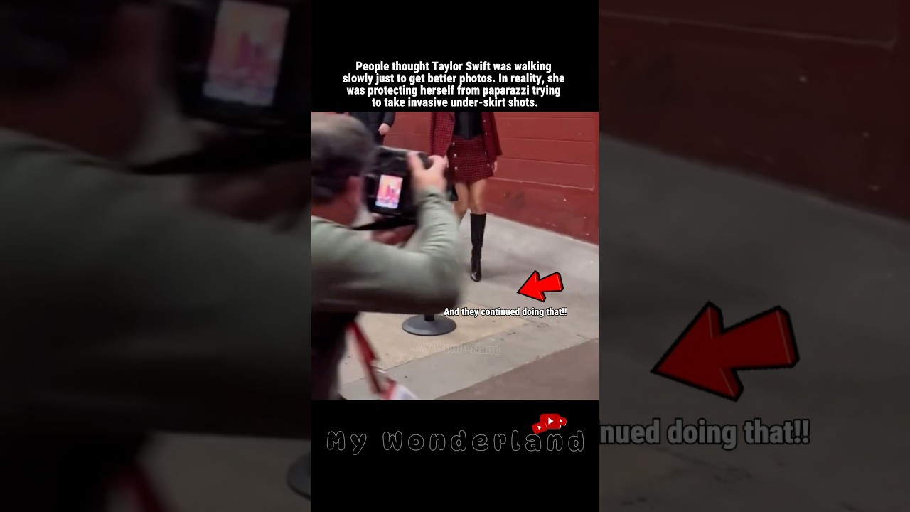 How Taylor Swift Stopped Walking Normally to Prevent Under-Skirt Photos! #taylorswift