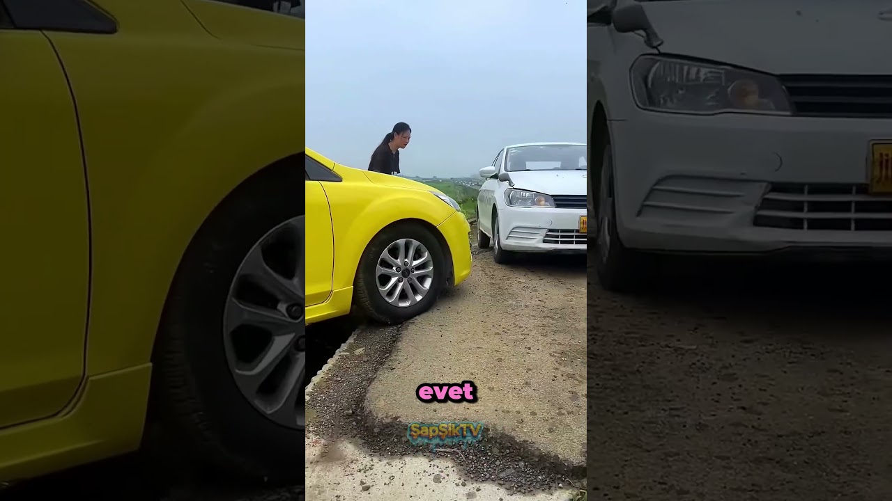 AZ DAHA KAZA YAPTI 😱 #shorts  #funny #driver