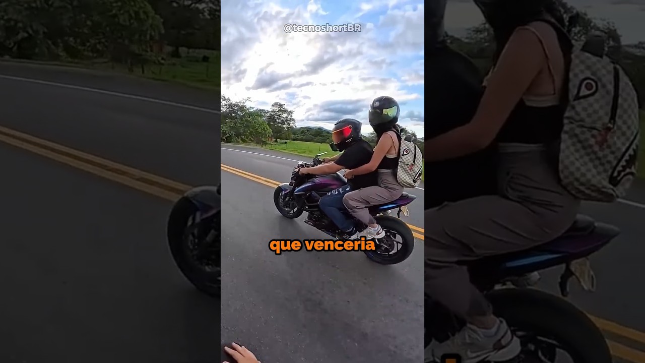 Esse motoca passou vergonha na frente da namorada 😂😱