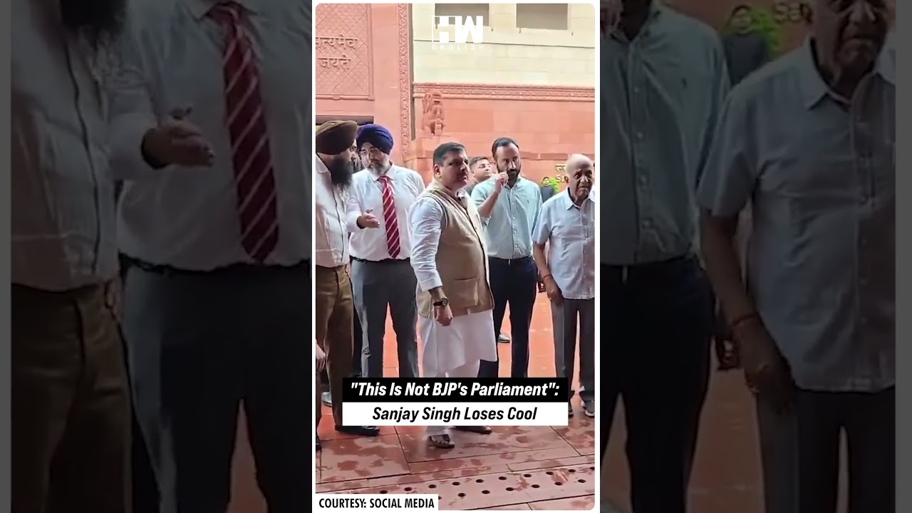 #Shorts | "This Is Not BJP's Parliament": Sanjay Singh Loses Cool | Modi Govt | Monsoon Session