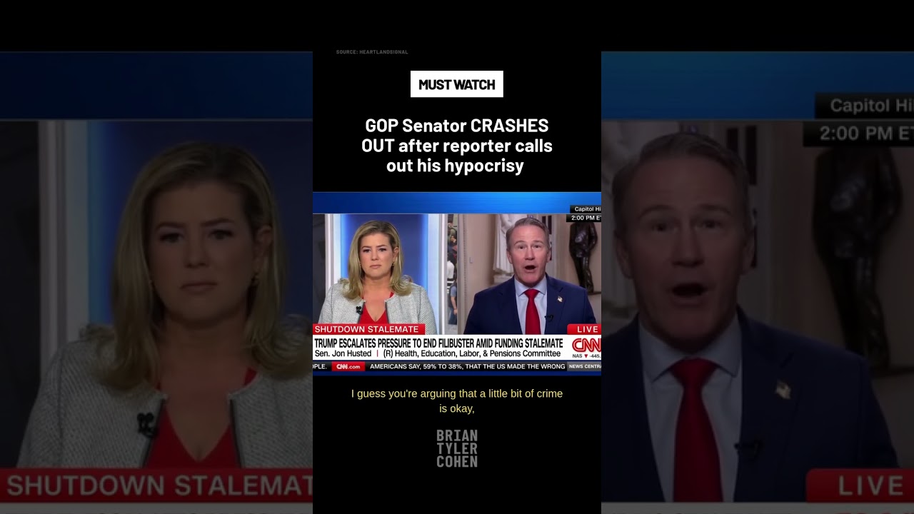 GOP Senator CRASHES OUT after reporters calls out his hypocrisy