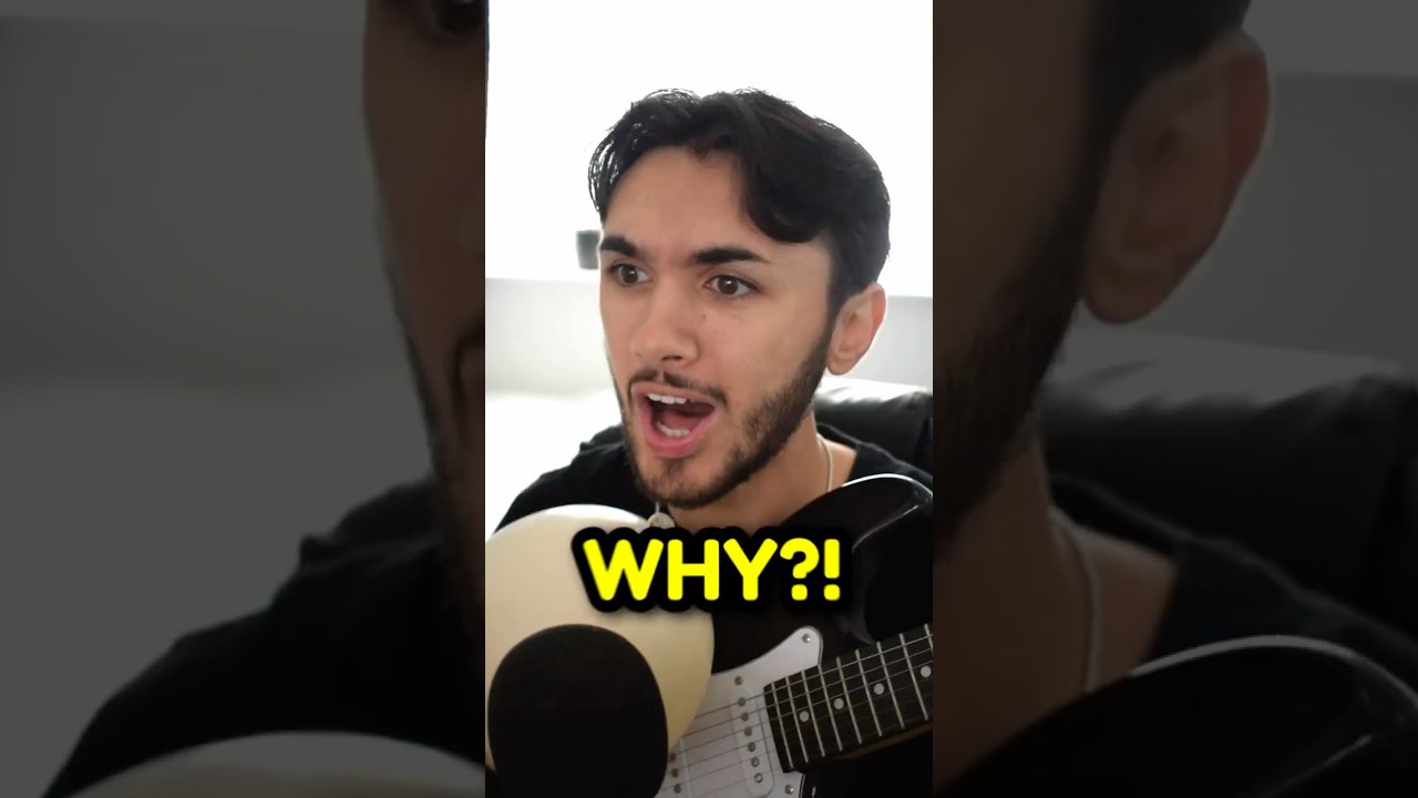 She put a balloon in a guitar... #shorts #shortsfeed #youtubeshorts #cringe #lifehack #comedy #funny