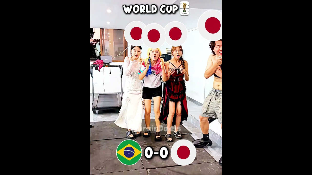 Brazil vs Japan Round Of 32 Face Off #worldcup #usa