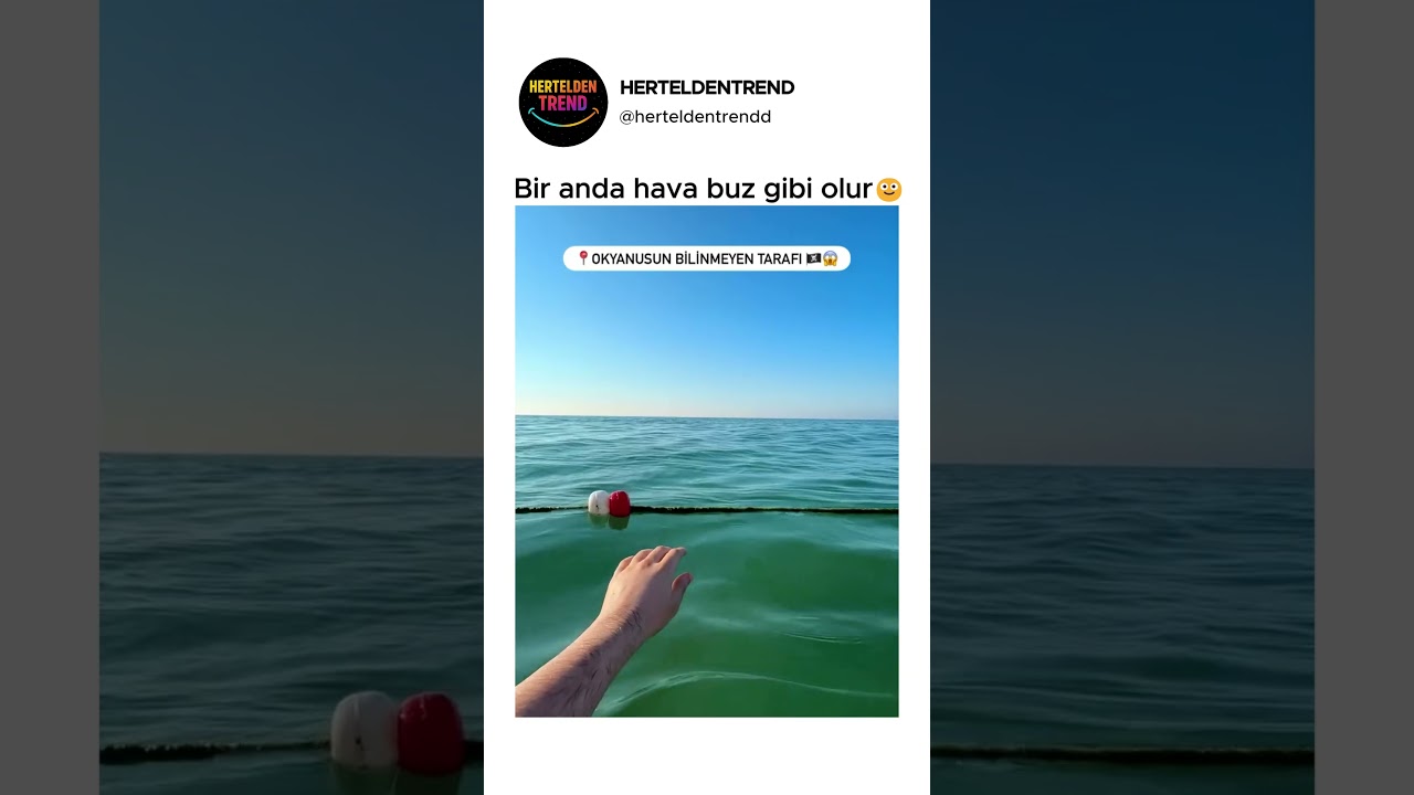 Bir anda hava buz gibi olur🙂​
