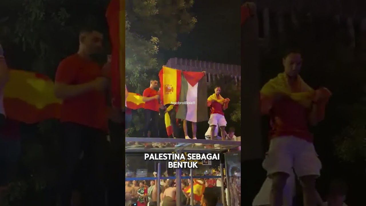 fans spanyol selebrasi piala dunia dengan respect