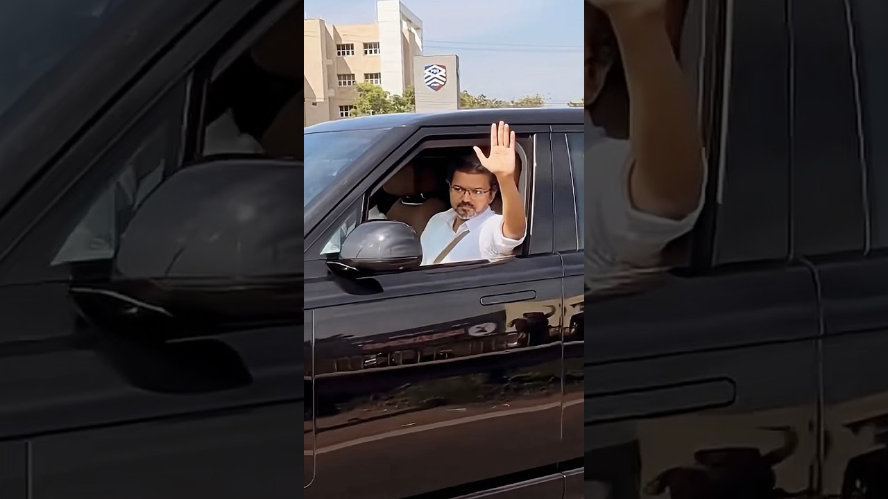 Tamil Nadu Cm Vijay going to the office  #vijaythalapathy #tamilnadu #cmvijay