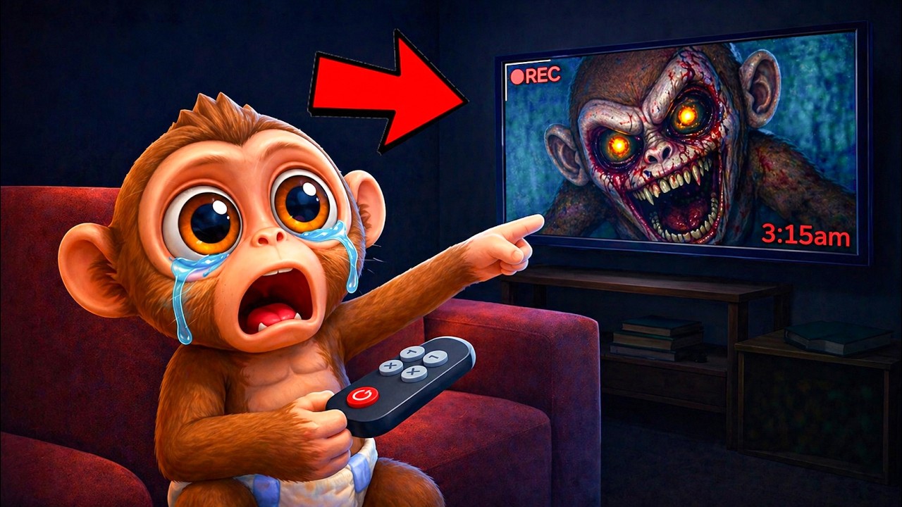 ركبت كاميرات سرية على موزو ! وفجأة القرد صار مرعب بشكل مخيف!! 😱💀 | I Am Monkey VR