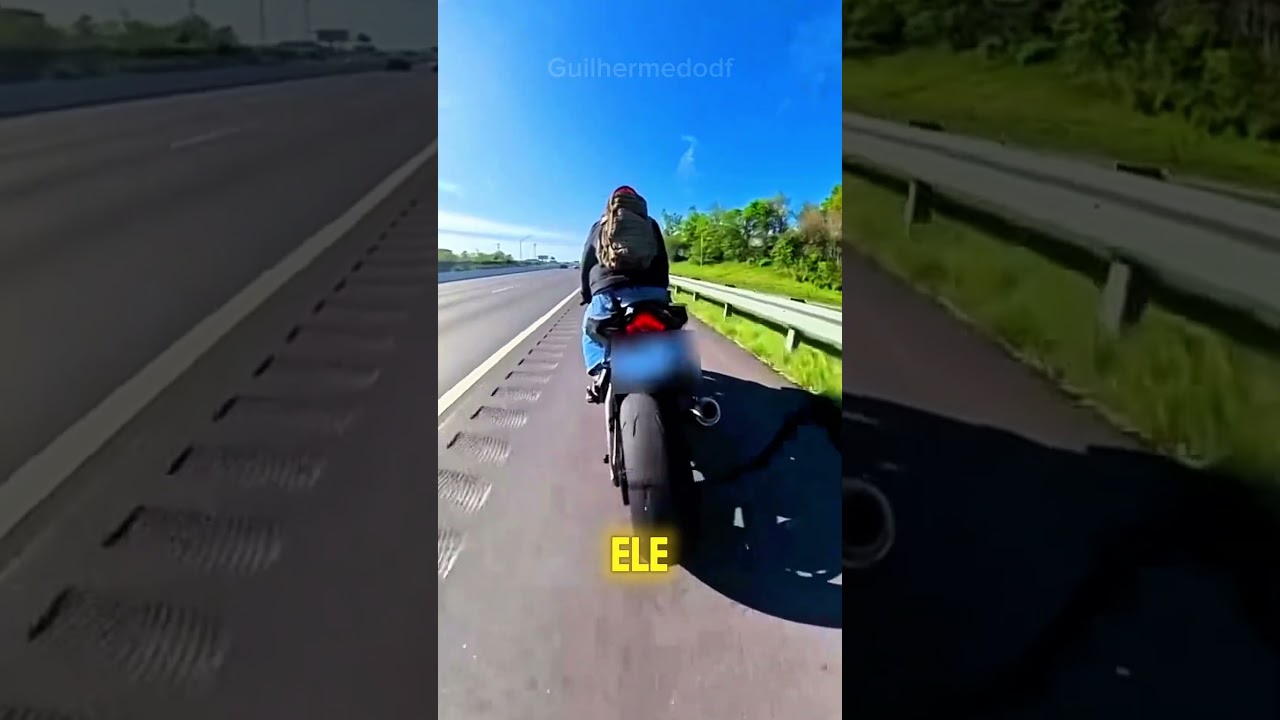 Motociclista Chuta Corrente Na Pista E Descobre Algo Assustador.