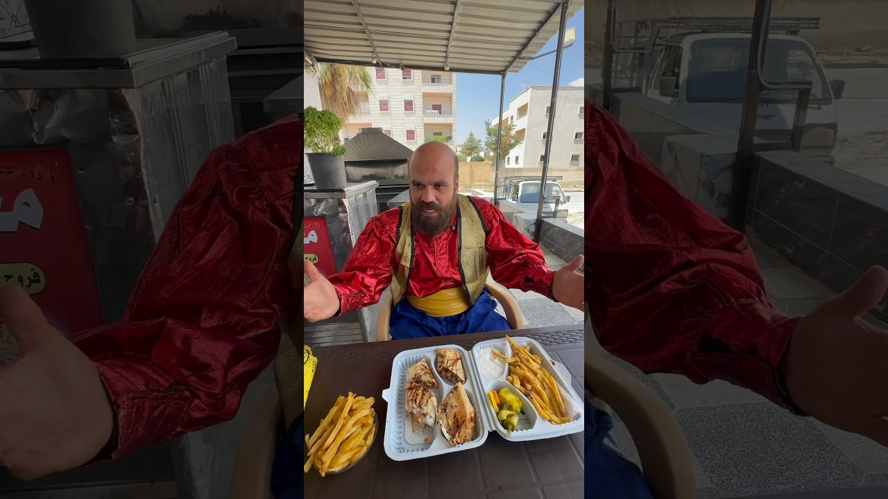 مارد غبي 🧞‍♂️مع بياع شاورما🥙😂😂