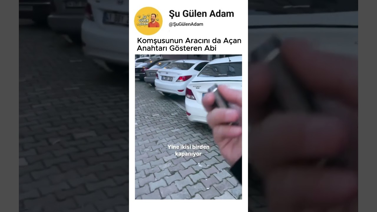 Kendi Anahtarı Komşusunun da Arabasını Açıyor