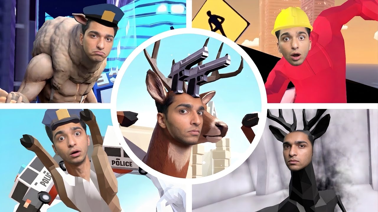 مواجهه الزعيم الاسطوري وتختيم لعبه الغزاله رايقه بالكامل😱 | ‏deeeer simulator 