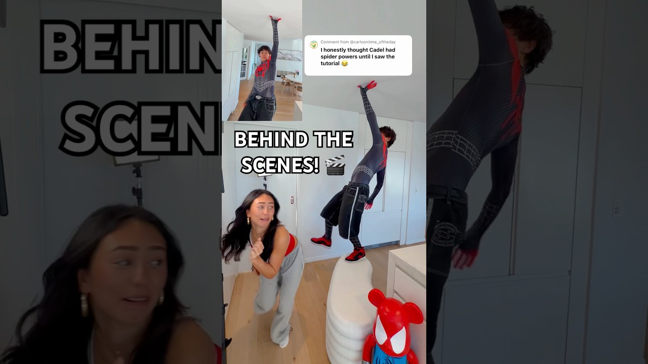 BEHIND THE SCENES TUTORIAL OF MILES MORALES SPIDERMAN TREND 🕸️💥 #shorts #spiderman #spiderverse