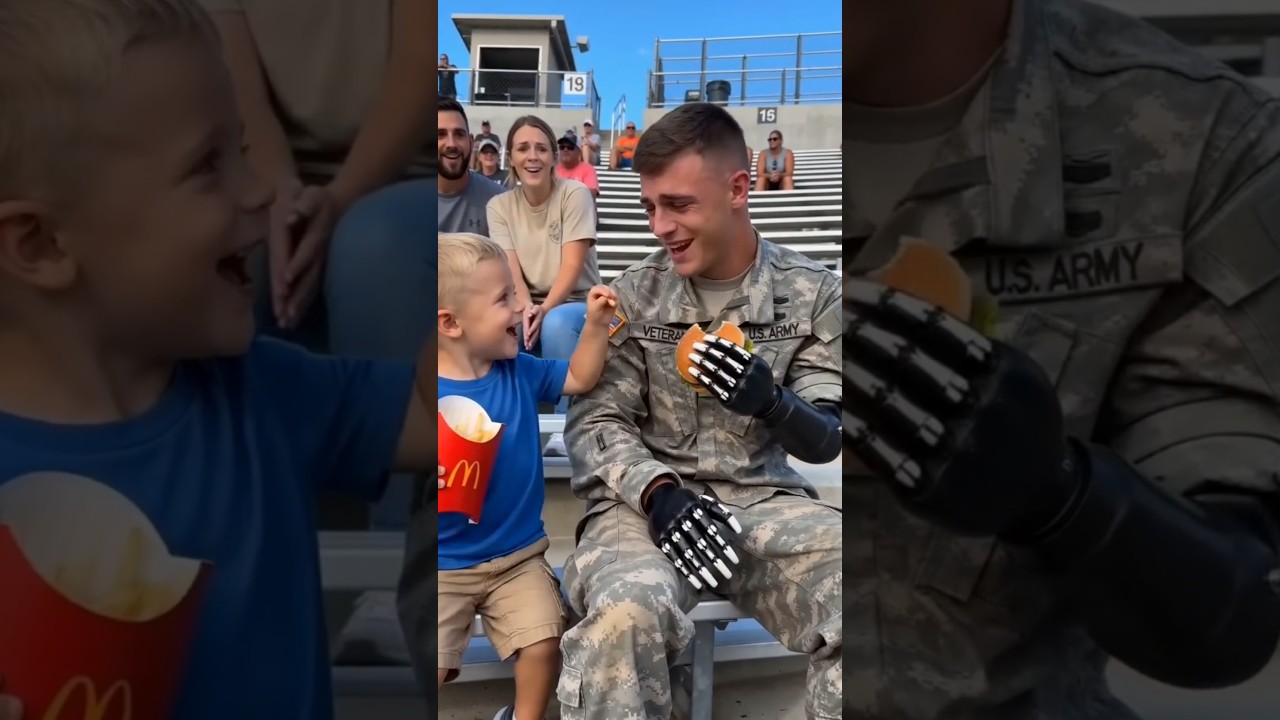A Kind-Hearted Boy Helped a Veteran Whose Meal Was Knocked Away ❤️🥺 ⭐