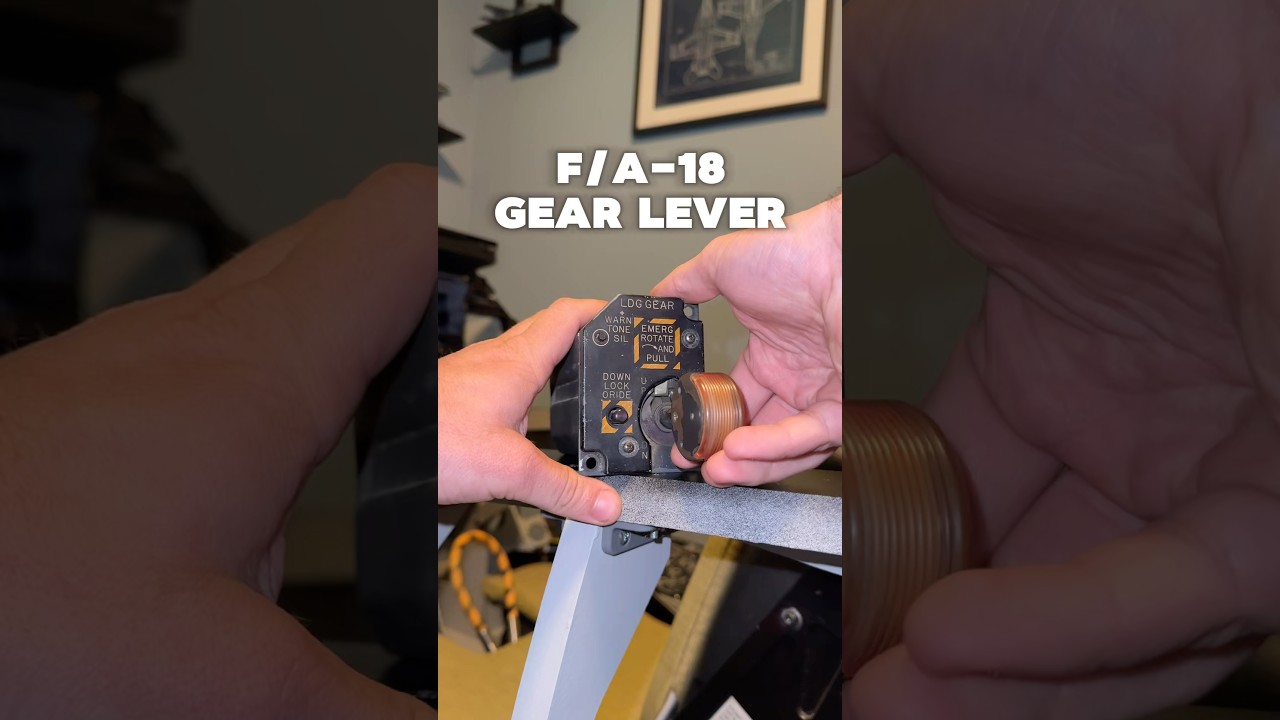 Why does this gear lever prevent the pilot from raising the gear? #flightsimulator #dcs #aviation