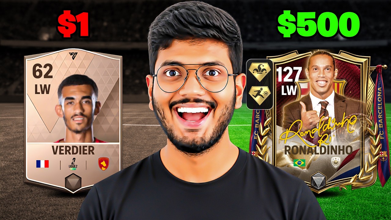 $1 vs $500 Squad Upgrade on New FC MOBILE Account
