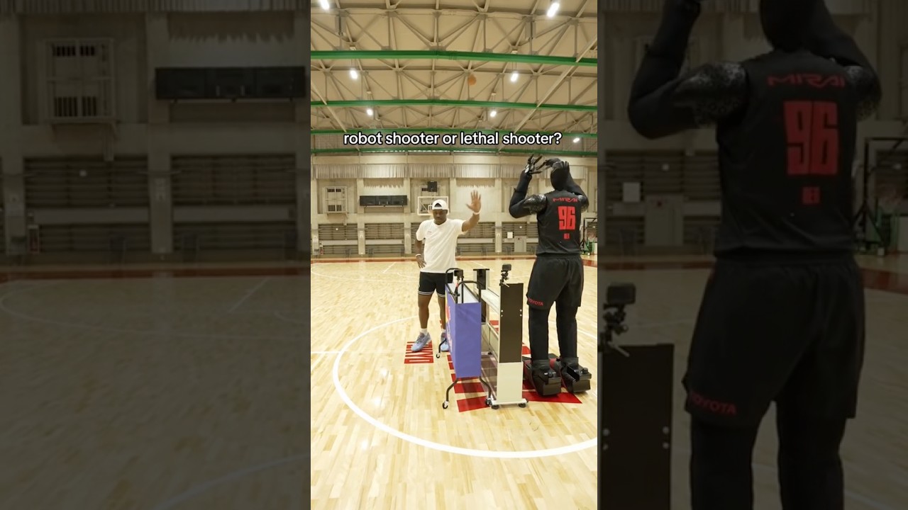 Lethal Shooter vs Robot Shooter🏀🦾 I understand it now!#Redbull #LethalShooter #nba - Published by Lethal Shooter