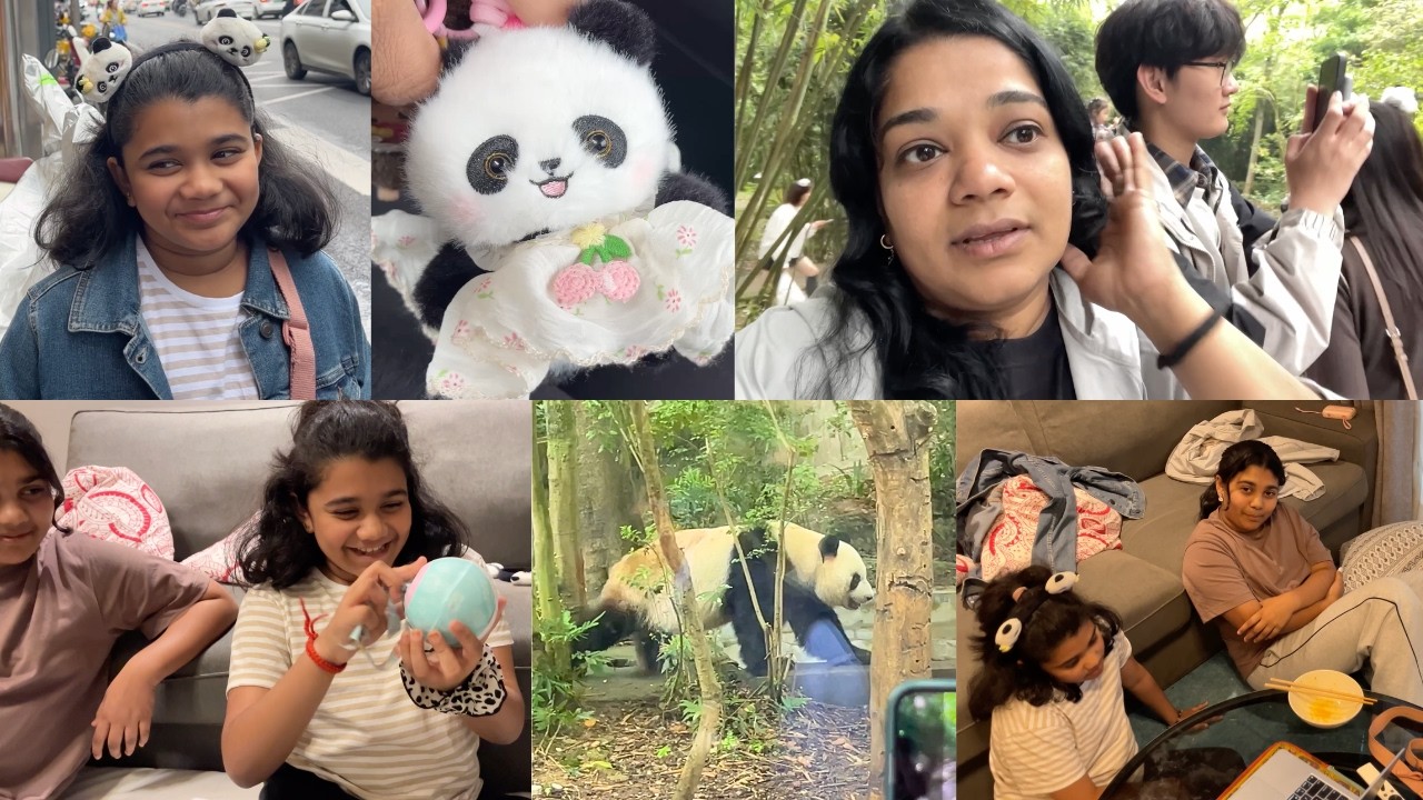 China Vlog 13 - Meeting The Cutest Panda Ever and Red Panda - Giant Panda Research Base Chengdu