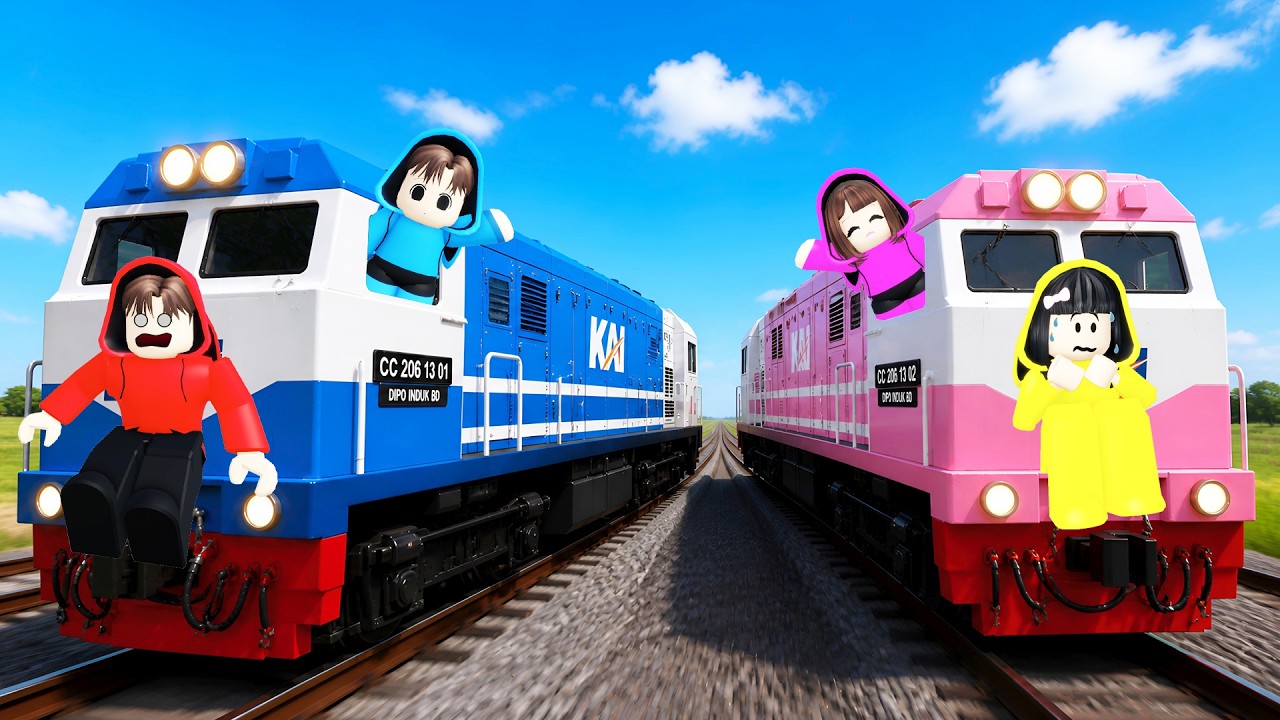 Yuta, Mio, Popo Dan Mimi Kerja Lagi Jadi Masinis Kereta Api KAI || ROBLOX