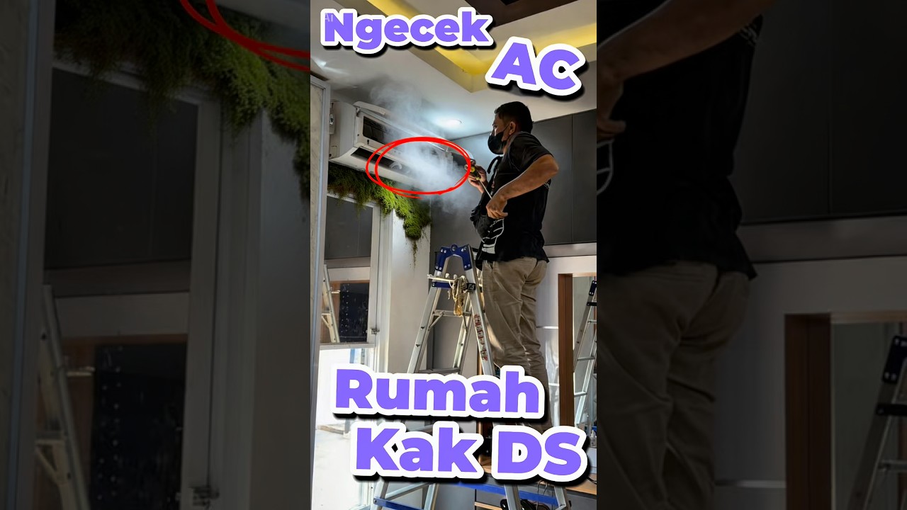 Ngecek AC rumah Kak DS #anakdesa #minivlog #comedy #kipasangin #seram