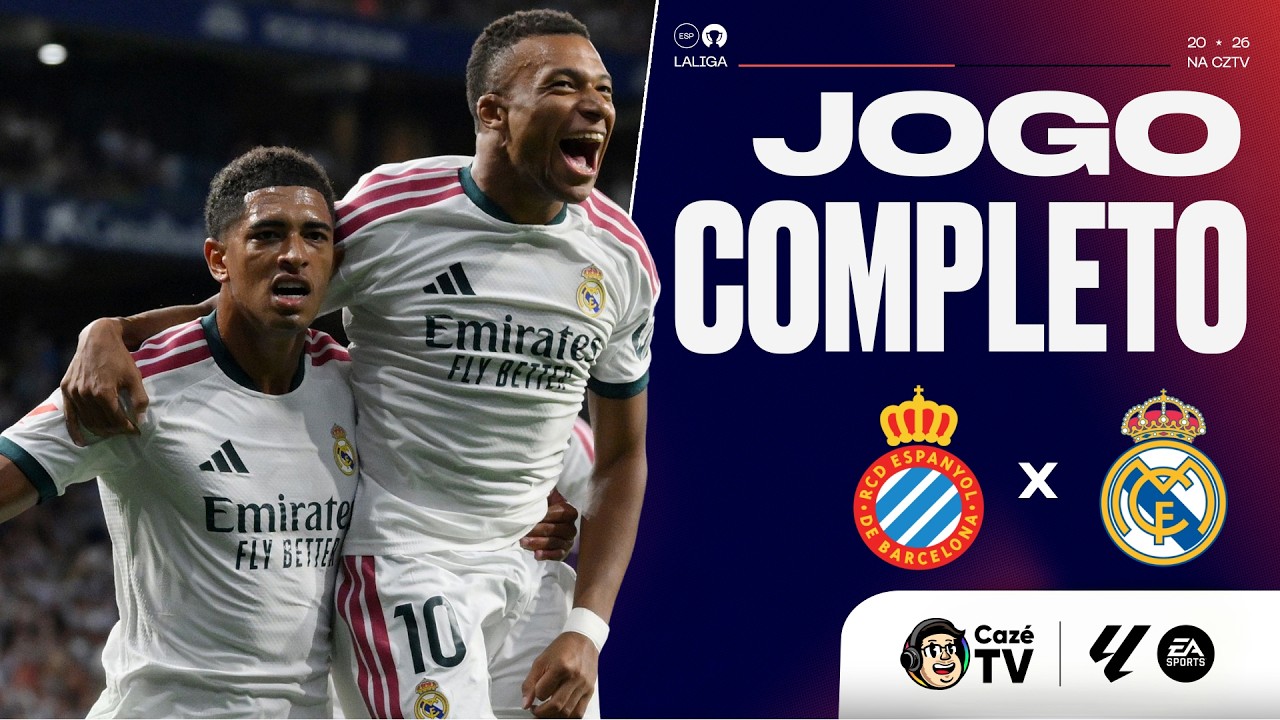 JOGO COMPLETO: ESPANYOL X REAL MADRID | LALIGA 26/27 | 2ª RODADA