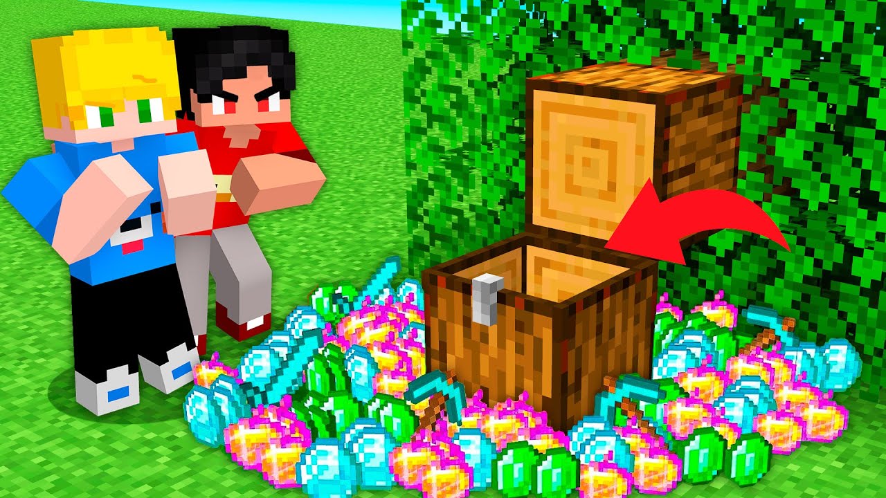 Descobri o Tesouro do Meu Amigo no Minecraft!